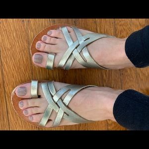 Lspace gold sandals size 37